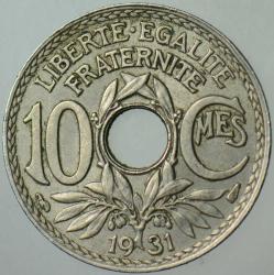 FRANSA 10 CENTİMES 1931.