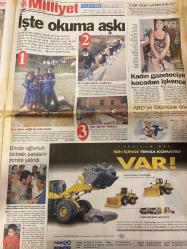 MİLLİYET GAZETESİ DOĞUM GÜNÜ HEDİYESİ - 17 EYLÜL 1998 -TAM TAKIM 36 SAYFADIR -Yaşar Kemal-Güngör Cıvaoğlu-Cem Yılmaz-Eli Kapuano-Onur Duyduk-Doğan Koloğlu-Ahmet Çakar-Halil Özer-Vedat Danacı-Hasan Şaş-Hagi-Yalçın Türk-Osman Öztokmak-Zafer Tokuş-Enis Yıldırım-Fotoğraf: Gökhan Cıgal-Fikret Bila-Rıza Sançar-Lütfü Karadağ-Uğur Özdemir-Ersümer-Richard Morningstar  G.Saray’ın zaferi-İmam hatipler gözden düştü-Para barışı-Yaşar Kemal’e ödül-BTV’ye 5 milyar ceza-Erozyon Dede’yi ağlatan manzara-Suriye’ye uyarı-İran’a güvence-Seçim ortada-Herkes Sarı-Lacivert-İşte biz böyleyiz-Galibiyet hakkımızdı-Löw’ün liderlik hesabı-Trabzon’da sessizlik-İşte okuma aşkı-Kadın gazeteciye kocadan işkence-Biricik oğlunun böbrek parasını zehire yatırdı-Bakü-Ceyhan inşaası yılsonunda-Dünya Bankası: Sorumluluk sahibi olun  Fırtına gibi-Beraraberliğe sevindiler-Grup lideri-Diyalog-Paniğe gerek yok-Löw’ün planı-Avrasya’da rekor-Maçın tenkitleri-Yazık oldu-Godzilla-Bravo size-Haftanın notları-Hasan Şaş sakatlandı-Taff