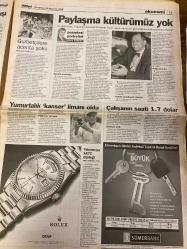 MİLLİYET GAZETESİ DOĞUM GÜNÜ HEDİYESİ - 31 AĞUSTOS 1998 -TAM TAKIM 34 SAYFADIR -Osman K. Öymen-Ajan Warren Marik-Yılmaz-Ecevit-Burak-Gani Müjde-Zülfü Livaneli-Zafer Arapkirli-Muhammed El Fayed-Atilla Özsever-Bayram Yıldırım-Kamil Kocabaş-Mustafa Özbek-Necip Fazıl Kısakürek-Zehra Güngör-Atilla Öner-Mert Kutluğ-Rüya Sançar  CIA ajanının K.Irak itiraf-Yeltsin’in yetkileri kısıldı-Matiksiz çamaşır makinesi-Lizbon çıkarması-30 Ağustos coşkuyla kutladık-Yılmaz: Çakıcı kullanılmadı-Diyarbakır’da çirkin saldırı-Şarkı söyledik-G.Saray İstanbul beyi-Terim: Devrim yaptık-Ne Kocaeli Ne Trabzon-Portekiz’in en güzel kızı Cemalettin amcama benziyor-Trilyonluk ödül-Hükümetin gözü SSK fonlarında-MESS İş Kanunu’nu deliyor-Koreli metal işçisi direndi ve kazandı-Bunlar da para padişahı-Paylaşma kültürümüz yok-Yumurtalık ‘kanser’ limanı oldu-Çalışanın saati 1.7 dolar-Gurbetçilere acenta şoku-Yatırımcıya KKTC desteği  Apo şaka gibi bir şey-Yetkinin yüzde 70’i gitti-Çocuklara yasayla 12 saat uyku-Dev sancak