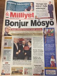MİLLİYET GAZETESİ DOĞUM GÜNÜ HEDİYESİ - 26 KASIM 2000 -TAM TAKIM 36 SAYFADIR -Recep Önal-Bülent Ecevit-Fikret Bila-Jospin-Johannes Rau-Tarkan-Durmuş-Ahmet Kaya-Serhat Oğuz-Cenk Başlamış-Prof. Haluk Eyidoğan-Ahmet Kaya’nın ailesi-Atilla Gökçe-Erdoğan Şenay-Ömer Üründül-Harun Gürek-Meral Tamer-Kenan Çörtük-Melih Aşık-Ercan Akyol-Yalçın Doğan-Tolga Şardan  Hepsine ödeteceğim-Avrupa için Kıbrıs’ı feda edemeyiz-Bonjur Mösyö-Türkiye’nin yeri Avrupa-Yönetmeyin lider olun-Cumhurbaşkanıyla böyle tanıştı-Durmuş Pokémon sorununu da çözdü-Küçüklere cep telefonu zararlı-Bakü sallandı 2 ölü-Ahmet Kaya’nın ailesi döndü-Heyecan fırtınası-Ya Nouma olmasa-Devlet mafyaya teslim-Çörtük’ün satacak madeni bile var-Acil iniş kaçakları-İçişleri’nde hacker’lara özel önlem  Ermeni tasarısına onay veren Fransa’nın Başbakanı ülkesinin Cezayir’deki katliamına ilişkin önergeye “Bu konuyu tarihçilere bırakalım” diye yanıtladı-Cumhurbaşkanı Rau ile tanıştı-Pardon tuvalet nerede-Kıbrıs ve Ege pazarlık konusu olamaz-Tü