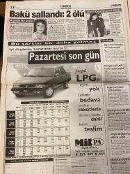 MİLLİYET GAZETESİ DOĞUM GÜNÜ HEDİYESİ - 26 KASIM 2000 -TAM TAKIM 36 SAYFADIR -Recep Önal-Bülent Ecevit-Fikret Bila-Jospin-Johannes Rau-Tarkan-Durmuş-Ahmet Kaya-Serhat Oğuz-Cenk Başlamış-Prof. Haluk Eyidoğan-Ahmet Kaya’nın ailesi-Atilla Gökçe-Erdoğan Şenay-Ömer Üründül-Harun Gürek-Meral Tamer-Kenan Çörtük-Melih Aşık-Ercan Akyol-Yalçın Doğan-Tolga Şardan  Hepsine ödeteceğim-Avrupa için Kıbrıs’ı feda edemeyiz-Bonjur Mösyö-Türkiye’nin yeri Avrupa-Yönetmeyin lider olun-Cumhurbaşkanıyla böyle tanıştı-Durmuş Pokémon sorununu da çözdü-Küçüklere cep telefonu zararlı-Bakü sallandı 2 ölü-Ahmet Kaya’nın ailesi döndü-Heyecan fırtınası-Ya Nouma olmasa-Devlet mafyaya teslim-Çörtük’ün satacak madeni bile var-Acil iniş kaçakları-İçişleri’nde hacker’lara özel önlem  Ermeni tasarısına onay veren Fransa’nın Başbakanı ülkesinin Cezayir’deki katliamına ilişkin önergeye “Bu konuyu tarihçilere bırakalım” diye yanıtladı-Cumhurbaşkanı Rau ile tanıştı-Pardon tuvalet nerede-Kıbrıs ve Ege pazarlık konusu olamaz-Tü
