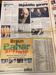 MİLLİYET GAZETESİ DOĞUM GÜNÜ HEDİYESİ - 8 MAYIS 1999 - TAM TAKIM 38 SAYFADIR -Yasemin Congar-Mehmet Çınar-Vural Savaş-Fikret Bila-Taha Akyol-Hakan Şükür-Vedat Danacı-Cengiz Malgir-Yalçın Doğan-Ercan Karakaş-Celal Doğan-H. Fehmi Güneş-Şahin Alpay-Tunca Bengin-Umur Talu-Ara Güler-Aydın Doğan-Doğan Hızlan-Birgit  Yakalama emri-Analar ağlamasın-Feldkamp ders verdi-Sosyal demokrat parti olamadık-Görüşler net değil-Solculuk sulandırıldı-Objektifin gururu  Eski kocasını bulduk ABD polisi Merve’yi arıyor-Teksas şerifleri Kavakçı’nın peşinde-Mahkeme kararı var-Baba: Ailece yalancılar-Teksas imamı-Merve’nin gizlediği evlilik-Başsavcı FP habis ur gibi-Meclis’te başladı Malatya’da sokağa taştı-Tahrikin sonu-Hakan Şükür Anneler Günü’nü kutladı-Babalar Günü ne zaman-Feldkamp ders verdi-Yıldıray alınsın-Şaşırtan iddia-Divan toplanıyor-Sosyal demokrasinin sorunları üzerine Ercan Karakaş Celal Doğan ve H. Fehmi Güneş değerlendirmelerde bulundu-Laiklik ve solculuk tartışıldı-Aydın Doğan Vakfı Görsel San