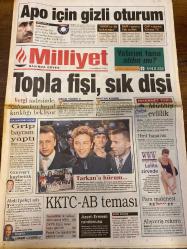 MİLLİYET GAZETESİ DOĞUM GÜNÜ HEDİYESİ - 11 OCAK 2000 - TAM TAKIM 28 SAYFADIR -Fikret Bila-Güngör Cıvaoğlu-Sami Kohen-Halil Özer-Vedat Danacı-Bilal Meşe-Gürcan Bilgiç-Metin Oktay-Ahmet Dursun-Atilla Gökçe-Mesut Yavuz-Serhat Ayvan-Yasemin Congar-Tülin Tosun-Yüksel Çakırloğlu-Ahmet Işık-Ali Oktener-Nilgün Cerrahoğlu-Serdar Benli  Apo için gizli oturum-Topla fişi sık dişi-KKTC-AB teması-Kola içti hayatı değişti-Fener’de huzur yok-Bir zamanlar korkuydu-Tarihi temizlik-Ürperten vahşet-Uludağ’a geçit yok-İki Türkiye’ye bedel birleşme  MHP’nin gizli oturum önerisi mecliste gündeme geldi-Vergi iadesinde çalışanları hayal kırıklığı bekliyor-Grip bayram yaptı-Tarkan’a hücum-KKTC-AB temasında yeni gelişme yaşandı-Fenerbahçe’de transfer sıkıntısı yaşandı-Zeman tedirgin-Ahmet Dursun’un performansı değerlendirildi-Deplasman maçları konuk takımlar için puan umudu oldu-Antalya’da kaçırılan iki küçük kardeş tecavüz edilip öldürüldü-Uludağ kar nedeniyle kapandı-Erzurum’da güneş Güney’de havuz keyfi yaşan
