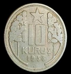 1938 10 Kuruş