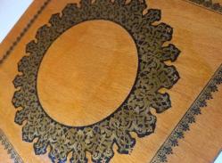 KİTAP FORMUNDA ESKİ AHŞAP KUTU...