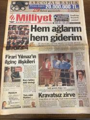 MİLLİYET GAZETESİ DOĞUM GÜNÜ HEDİYESİ - 28 TEMMUZ 1998 - TAM TAKIM 28 SAYFADIR -Melih Aşık-Ercan Akyol-Turhan Selçuk-Yavuz Donat-Abdülkadir Akarsu-Mehmet Keçeciler-Sami Kohen-Serhat Oğuz-Orhan Sungurlu-Ertuğrul Erbaş-Abdullah Karakuş-Zülfikar Doğan-Şeref Oğuz-Yalim Erez-Ali Erdemir-Doğan Heper-Erdal İnönü-Kürşat Yılmaz-Kenan Evren-Çevik Bir-Murat Yetkin Hem ağlarım hem giderim-Firarî Yılmaz’ın ilginç ilişkileri-Kravatsız zirve-Campbell imzaya geldi-Yeni kurallar-5 milyarınız olsaydı-Şimdi de tarım başarısı-Evren Çevik Bir iyi asker-Afta kapsam tartışması-Yılmaz’ın ilginç bağlantıları-Metin Toker-Taha Akyol-Nilgün Cerrahoğlu-Güneri Cıvaoğlu-Taki Berberakis-Tuna Sakallı-Abbas Güçlü-Tamer Heper Kravat­sız diplomasi-Avrupa Konferansı’na katılın-Demirel’den mektup-Pangalos’un cambazlığı-Castro ABD’ye işbirliği önerdi-Şahab 3 havada infilak etmiş-İhalelerde hedef şaştı-Yaz kampları öğrencilerin gözdesi