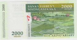 Madagaskar 2000 Ariary 2012 Çil