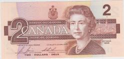 Kanada 2 Dolar 1986 Çil