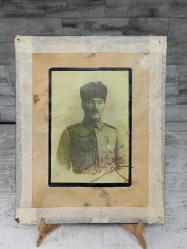 Dönem Baskı İmzalı Mustafa Kemal Atatürk Portre Tablo