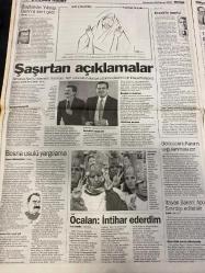 MİLLİYET GAZETESİ DOĞUM GÜNÜ HEDİYESİ - 28 KASIM 1998 - TAM TAKIM 38 SAYFADIR -Mesut Yılmaz-Gerhard Schröder-Massimo D’Alema-Tansu Çiller-Sema Emiroğlu-Zehra Güngör-Fevzi Aksoy-Togay Bayatlı-Toshack-Mustafa Denizli-Hülya Avşar-Nurdan Akmer-Ziya Küçüker-Cenk Başlamış-Hasan Pulur-Lejla Atişman-Sadrettin Kaya-İbrahim Yüksel Almanya istemiyor-Çiller beklemede-Dalai Lama sürgündeki lider-İki yüzlü Juventus-Toshack yine suçladı-Benden iyisi yok-Yolsuzluk bizde de var-Erdal İnönü kararını verdi Yokum-Nicolas Cage-Gary Sinise-Cem Yılmaz-Mazhar Alanson-Jamie Lee Curtis-Samuel L. Jackson-Kevin Spacey-Turhan Selçuk-Fikret Bila-Zehra Güngör-Ferit Demir-Melih Aşık-Ercan Akyol-Yalçın Doğan-Hasan Cemal-Ayşegül Aydıngün-Mehmet Burucu-C. Hüsnü Erkan Yılan Gözler-Her Şey Çok Güzel Olacak-Korku Bayramı-Arabulucu-Şaşırtan açıklamalar-Bosna usulü yargılama-Öcalan intihar ederdim-Terörün tanığı Sakık-PKK katliamlarına internette site-Protesto türbesi