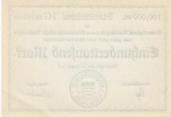 Almanya 100.000 Mark 1923 Çil Sayma İzi Mevcut