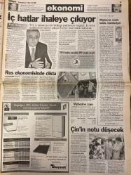 MİLLİYET GAZETESİ DOĞUM GÜNÜ HEDİYESİ - 5 EYLÜL 1998 - TAM TAKIM 34 SAYFADIR -Vural Savaş-Tayyip Erdoğan-Mesut Yılmaz-Bülent Ecevit-Süleyman Demirel-Tansu Çiller-Vahap Yazaroğlu-Güneri Cıvaoğlu-Mustafa Denizli-Hami Mandıralı-Turgay Demir-Bilal Meşe-Togay Bayatlı-Gürcan Bilgiç-Ömür Avcı-Fevzi Aksoy-Erhan Telli-Sina Koloğlu-Feray Öztürk-Birsen Altuntaş-Erman Şener-Atila Başpınar-Erman Atar-Hasan Örkeş-Gürbüz Çapan-Kurt İdris-Mahmut Yıldırım-Misail Son-Suat Sökmen-Tuncay Mahtem-Cantürk Yeğen-Sedat Peker-Erol Ercil-Sevr suçlaması-Yine seçim tartışması-Haliç’e çelik köprü-Haydi el ele 2000’e-Denizli: Bugün bayram-Beşiktaş tek yumruk-G.Saray’da olağanüstü hal-Tehlikeli viraj döneriz-Tekel 2000 vurgunu-Çapan’da Kürt İdris bağlantısı-Yeşil ve Sarı’ya yakalama emri-Şov ve dizi ağırlıkta