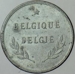 BELÇİKA 2 FRANK 1944 II. DÜNYA SAVAŞI İŞGAL KUVVETLERİ BASIMI-1943 AMERİKA 1 CENTLERİN PULLARINA BASILMIŞTIR. ÇİLALTI.