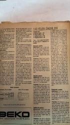 BURDA ELBİSE PATRONLU DERGİ - OCAK 1995 - RUKİYE – ÖZGÜR ALEV TEZCANLI – MEHMET Y. YILMAZ – BERNA ÖZBEN – HANNELORE AZRAK – GÜLDEREN PAMİR – SELMA ÖVET BERBER - BURDA LADY KOLEKSİYONU – 5 BEDENDE UYGULANABİLEN MODELLER – SEZONUN TEKLERİ – RENGARENK NEŞELİ ÇOCUK KAZAKLARI – GENÇ MODA: 152–176 BEDEN – YENİ İLKBAHAR MODELLERİ – FEMİNEN GÖRÜNÜM: YUMUŞAK, DÖKÜMLÜ, UÇUCU KUMAŞLAR – PASTEL VE PUDRA TONLARI – ELBİSE VE MANTOLARDA EŞ BOY MODASI – ŞİFON BLUZLARLA TULUM KOMBİNLERİ – MİNİ ELBİSE ÜZERİNE UZUN YELEK – DİKİŞ DİKMEK AKILLI BİR İŞ – MODEL 126: BEDEN 34–40 – MODEL 138: REVERLİ YAKA – MODEL 143: YELEK ÖNERİLERİ – NAKIŞLI, BOYALI, APLİKELİ, BAĞCIKLI YELEKLER – PATCHWORK VE QUILT – ELLEN BETRIX VITABALANCE: KARMA CİLT BAKIMI – OKUYUCU PORTRESİ: ANGELA – DİKİŞ OKULU: KEMER, CEP, PERVAZ, ASTAR, YIRTMAÇ, VATKA, TELALAR –  TAM TAKIM 238 SAYFA