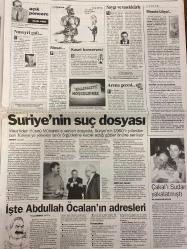 MİLLİYET GAZETESİ DOĞUM GÜNÜ HEDİYESİ - 8 EKİM 1998 - TAM TAKIM 34 SAYFADIR -Hüsnü Mübarek-Süleyman Demirel-Bülent Ecevit-Aydın Doğan-Güneri Cıvaoğlu-Joachim Löw-Mustafa Doğan-Christoph Daum-Okan Buruk-John Benjamin Toshack-Kartal Yiğit-Yalçın Türk-Gürcan Bilgiç-Zeki Domag-Doğan Koloğlu-Dario Porsemay-Ömür Avcı-Vedat Yavuzer-Meral Tamer-Melih Aşık-Ercan Akyol-Yalçın Doğan-Tolga Şardan-Hikmet Bilge-İşte Şam’ın suç dosyası-Suriye’ye süre-Sakin hafife almayın-Ribbeck taktik değiştirdi-Biz bir kolej takımıyız-Toshack’ı tercüman yaktı-Löw’ün Sakarya öfkesi-Televole’nin gurur gecesi-TÜSİAD’ın 10 yıllık Trafik Raporu-Savaş rüzgarı turist kaçırır-Suriye’nin suç dosyası-İşte Abdullah Öcalan’ın adresleri