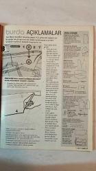 BURDA ELBİSE PATRONLU DERGİ - KASIM 2011 - SELMA ÖVET BERBER – ERDAL İPEKEŞEN – YEŞİM DENİZEL – MURAT KÖKSAL – ORHAN TAŞKIN – DİDEM KURUCU – SERVET KAVASOĞLU – VICKY HABIF – NIL ERTAN – TUĞBA ALTINBAŞ – YONCA GÖNEN – DENİZ KÜÇÜKHÜSEYİN – NUSRET KIRIMLIOĞLU – NESLİHAN SADIKOĞLU – SEZİNUR BALIKÇIOĞLU - DAR KESİMLİ GECE ELBİSESİ – KAPÜŞONLU, ÇİFT TARAFLI GOCUK, BLAZER VE MANTO – ÇOCUKLARA KAR KIYAFETLERİ – AYIN RENGİ: KIRMIZI – ELBİSELER, MONTLAR, ANVELOP BLUZLAR – BÜYÜK BEDENLERE: 52 BEDENE KADAR RAHAT MODELLER – BROKAR, KÜRK, NAPA DERİ VE İPEK KUMAŞLARLA ŞIKLIK – YENİ YIL HEDİYESİ ÖNERİLERİ – HOBİ EKSTRA: XXL KÜPELER, VOLANLAR, FARBELALAR, TRİKO, KÜRK VE TÜVİT KOLLAR – DEKORASYON: HEDİYELİK EŞYALAR – DİKİŞ OKULU: ANVELOP BLUZ DİKİMİ – TREND: BROKAR, KÜRK, DORE DERİ – TEMEL PARÇALAR: KIRMIZI RENKTE ELBİSE, BLUZ, AKSESUAR – KLASİK: 8 ABIYE ELBİSE MODELİ – EKSTRA: HAFTA SONU KIYAFETLERİ – BÜYÜK BEDEN: SPOR ŞIK GİYİM - LEOPAR DESENLİ İPEK PANTOLON  –  TAM TAKIM 116 SAYFA