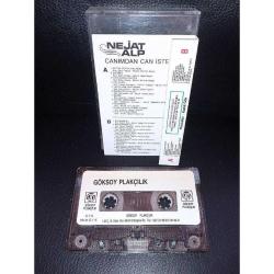 Kaset Nejat Alp Canımdan can iste. orijinal dönem Kağıt Baskı 1989 Göksoy plakçılık. B6 şarkısında seste düşme var onun dışında sorunsuz
