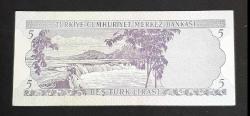 6 Emisyon A 60 Seri 5 Lira Çil altı