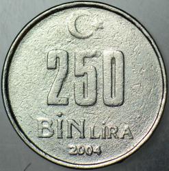 DÖNEM SAHTESİ 250 BİN LİRA 2004.