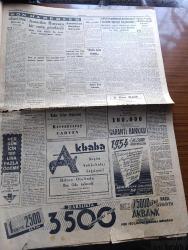 Cumhuriyet Gazetesi - 18 Kasım 1954 - acele işe yazan Nadir Nadi Başmakale - hükümet şekere dair haberleri yalanlıyor - Cumhurbaşkanı General Nagip istifa ediyor fotoğraf - Karadeniz ve Akdeniz'de NATO savunma faaliyeti - Lord Mountbatten dün akşam başvekil Adnan Menderes ile bir arada fotoğraf - millet gazetesi sahibi 8 ay hapse mahkum oldu - Von Papen'i öldürmek emrini alan Sovyet Ajanı - hazine Dünya gazetesi aleyhine dava açıyor - Yahya Kemal ve sonbahar yazan Cahit Tanyol - hapishanede gazeteci yazan Burhan Felek - Malatya'da Atatürk mitingi - paydos filmi elhamra sinemasında - Beşiktaş dün Beyoğlusporu 3 1 mağlup etti - Kasımpaşa İstanbulspor maçı yarın yapılıyor - Jeronimonun Oğlu filmi Lale sinemasında - 1001 kuyu yazan Va Nü yazı dizisi -  Zoraki Diplomat yazan Yakup Kadri Karaosmanoğlu Yazı Dizisi - Antalya'da bulunan tarihi eserler - 2 milyon satılan İtalya'da günün hadisesi olan yasak kitap Romalı Dilber - kız liseleri voleybol maçında Çamlıca İstanbul lisesini 2-0 yendi