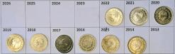 2014-2022 25 Kuruş set farklı kondisyonlarda (9 Parça)