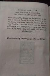 Herman Melville – Moby Dick, Oxford University Press, 1952