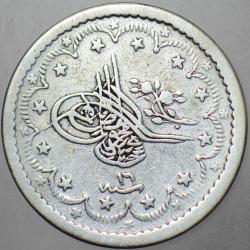 SULTAN ABDÜLMECİD GÜMÜŞ 5 KURUŞ 1255/16 İSTANBUL DARBI.