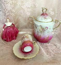 limoges fincan ve kurabiyelik