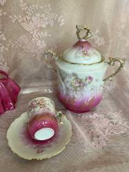 limoges fincan ve kurabiyelik