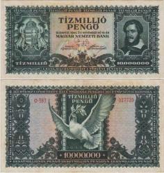 MACARİSTAN 10.000.000 PENGÖ 1945 ÇÇT(-)