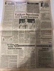 TERCÜMAN GAZETESİ - 7 ARALIK 1985 - SADECE 2 SAYFADIR -Faik Türün-Ergun Göze-Ecevit-Halef oğlu-Sema Özal-Lejla Türkeş Kayalıoğlu-Ahmet Kabaklı-Rauf Tamer-Hacı Arif Bey-Nazlı Ilıcak-Sabri Çetiner-Papandreu-Özal-Türk Kadın Vakfı-Vatikan Katolik Kilisesi-Hacı Arif Bey-Yalanları kendi haritaları ile belgelendi-Papandreu yine küstahlaştı-Denize uçan ilkokul öğretmeni can verdi-Tarımda rekolte tahminleri tutmuyor-Özal Hamitabad gaz santralını hizmete açıyor-Türk kadınının emeği tanıtılacak-İnanmak mümkün mü-Vatikan bunalımla karşı karşıya-MDP DYP-Bir lojman olayının başka türlü anlatılışı-TRT ne yapmak istiyor-Sağda hangi parti
