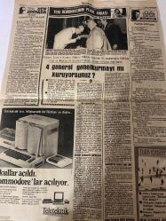 TERCÜMAN GAZETESİ  - 6 EKİM 1985 - SADECE 2 SAYFADIR -Celal Bayar-Taha Akyol-Erşad-Evren-İnönü-Gürkan-Cindoruk-Söylemezoğlu-Ali Koçman-Yalçın Eğilmez-Süheyl Batum-Esma Nine-Veli Yamaçoğlu-Ahmet Kabaklı-Nazlı Ilıcak-Rauf Tamer-Doğu Türkistan-Esenler-Fırat-Akın-Tevfik Ertüzün-Ahmet Kabaklı-Türkiye’nin sesi-Muhalefette hareket-Özal çizdiği yolda başarılı-Şerefimle oynayan kim?-Demokrasi ve 2969-Yeni demokrasinin perde arkası-4 general genelkurmayı mı kuruyorsunuz-Pazar notları