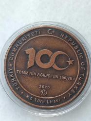 Büyük Taarruz'un Yüzüncü Yılı Hatıra Parası (Bronz)  SERTİFİKALI