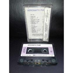 Kaset Aerosmith pump albümü. Orijinal. 1989 Kağıt Baskı