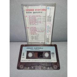 Kaset Cengiz Kurtoğlu Bizim şarkımız albümü. Orijinal 1988 Kağıt Baskı.
