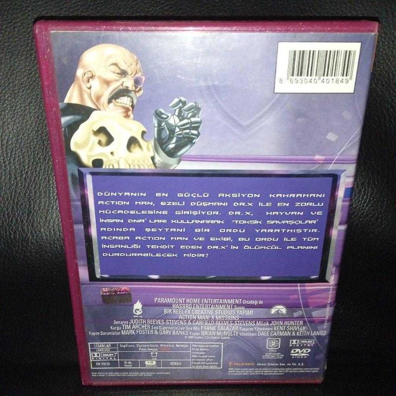 DVD action man x missions actionman. Türkçe dublaj çalışmasına