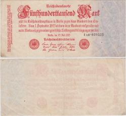 ALMANYA 500.000 MARK 1923 ÇÇT.