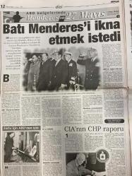 MİLLİYET GAZETESİ DOĞUM GÜNÜ HEDİYESİ - 27 MAYIS 1999 - TAM TAKIM 36 SAYFADIR - Batı Menderes’i ikna etmek istedi-Adnan Menderes-Fatin Rüştü Zorlu-Hasan Polatkan-Muzaffer Yurdakul-Muğla Ataklı-Sıtkı Ulay-Cemal Gürsel-Cavit Çağlar-Eser Kokus-Metin Munir-Yasemin Congar-Güngör Mengi-Güneri Cıvaoğlu-Hasan Cemal-Halil Özer-Gürcan Bilgiç-Bilal Meşe-Zeki Çol-Kartal Yiğit-Sinan Toros-Anna Kournikova-Turay Ürme-Fatih Terim-Halil Özer-Ersin Taffarel-Muzaffer Ayhan Kara-İsmail Şenol-Erbil Tüslap-Ahmet Yıldız-Evren Acuner-Fikret Kuytak-Cevdet Sunay-Sami Küçük-Vehbi Ersü-Osman Köksal-Suphi Karaman-38 yıllık sır-Suçlu ayağa kalk-Bilgiye özgürlük-Paris’teki Osmanlı-Liderlere üç pürüz-Şampiyonluk dert oldu-İki yıldız 3 trilyon-Kalli yine sertleşti-Paris’te şok veda-Para yoksa oynamayız-Asmayalım 9 Asalım 13-İrtica körüklendi