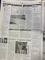 MİLLİYET GAZETESİ DOĞUM GÜNÜ HEDİYESİ - 27 MAYIS 1999 - TAM TAKIM 36 SAYFADIR - Batı Menderes’i ikna etmek istedi-Adnan Menderes-Fatin Rüştü Zorlu-Hasan Polatkan-Muzaffer Yurdakul-Muğla Ataklı-Sıtkı Ulay-Cemal Gürsel-Cavit Çağlar-Eser Kokus-Metin Munir-Yasemin Congar-Güngör Mengi-Güneri Cıvaoğlu-Hasan Cemal-Halil Özer-Gürcan Bilgiç-Bilal Meşe-Zeki Çol-Kartal Yiğit-Sinan Toros-Anna Kournikova-Turay Ürme-Fatih Terim-Halil Özer-Ersin Taffarel-Muzaffer Ayhan Kara-İsmail Şenol-Erbil Tüslap-Ahmet Yıldız-Evren Acuner-Fikret Kuytak-Cevdet Sunay-Sami Küçük-Vehbi Ersü-Osman Köksal-Suphi Karaman-38 yıllık sır-Suçlu ayağa kalk-Bilgiye özgürlük-Paris’teki Osmanlı-Liderlere üç pürüz-Şampiyonluk dert oldu-İki yıldız 3 trilyon-Kalli yine sertleşti-Paris’te şok veda-Para yoksa oynamayız-Asmayalım 9 Asalım 13-İrtica körüklendi