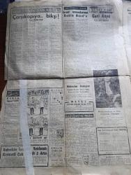 Cumhuriyet Gazetesi - 5 Ekim 1958 - Dikkat Edilecek Nokta Yazan Nadir Nadi Başmakale - Başbakan Adnan Menderes Diyanet İşleri Reisi Eyüp Sabri Hayırlıoğlu fotoğraf - Diyanet İşleri Reisi Eyüp Sabri Hayırlıoğlu'nun İstifası Bekleniyor -   Adnan Menderes İETT'nin Zamlarını Fazla Buldu - Dumlupınar Denizaltısı'na Dalış - Devlet Tiyatroları İçin Verilen Yeni Kararlar - İnkılapların Banisi Atatürk Eyüp Sabri Hayırlıoğlu'nun Karşısına Dikiliyor - Osmanlı Donanmasının Tarihinde Karanlık Sayfalar Yazan Cemalettin Saraçoğlu Yazı Dizisi - De Gaulle'ün Sabrı Yazan Hasan Ali Yücel Köşe Yazısı - Otobüste Harem Ve Selamlık - Haftanın Şakaları Yazan Burhan Felek - Eğlenceler Köşesi - İsrail Ormanlarının Robin Hood'u Derleyen M. Kenan Kan Yazı Dizisi - 1958 1959 Yunus Nadi Armağanı Röportaj Müsabakası Gari Köyü Yazan Eldem Ergenekon - Fenerbahçe Beşiktaş 15.15 de Karşılaşıyor - Fenerbahçe Kaptanı Naci Erdem - Basın Toplantısında Orhan Şeref Apak Dedi Ki Hakemlerimiz Beklenen Başarıyı Gösteremediler