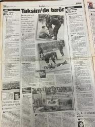 MİLLİYET GAZETESİ DOĞUM GÜNÜ HEDİYESİ - 28 MART 1999 - TAM TAKIM 32 SAYFADIR -Fikret Bila-Doğan Heper-Güngör Mengi-Güneri Civaoğlu-Hasan Cemal-Bedri Koraman-Bilal Meşe-Doğan Koloğlu-Atila Gökçe-Ömer Üründül-Ahmet Çakar-Ali Gültiken-Gürcan Bilgiç-Cengiz Malgir-Can Tütüncü-Yıldız Tütüncü-Behzat Uygur-Süheyl Uygur-Gülben Ergen-Şahsenem-Rober Hatemo-Mehtap Saraç-İzzet Yıldızhan-Nejat Uygur-Sylvester Stallone-Kurt Russel-Aslı Öktener-Gürkan Ata-Terörün intiharı-Ve yine katliam-Helal olsun size-Sergen tarihe geçti-Taksim’de terör-Yarın artık bugün-Türk teknolojisi Avrupa’da-Çizgisiyle karikatür-Bedri Koraman