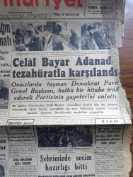 Cumhuriyet Gazetesi - 30 Haziran 1946 - Bir Buçuk Milyon insanın hakkı aranmayacak mı yazan Abidin Daver Başmakale - Mareşal Fevzi Çakmak'ın cumhuriyet'e beyanatı Fotoğrafı - Celal Bayar Adana'da tezahüratla karşılandı fotoğraflar - omuzlarda taşınan Demokrat Parti Genel Başkanı Celal Bayar - Cumhuriyet Halk Partisi'nin göstereceği adaylar - Halk Partisi Genel sekreteri Nafi Atuf Kansu Fotoğrafı - İstanbul'da seçim hazırlığı bitti fotoğraf - Dörtler gene anlaşamadı - Galatasaray fransızlarla 1-1 berabere kaldı fotoğraf - atom tecrübesi Bu gece sabaha karşı yapılacak - Arap birliğinin gizli kararı - Cemal Nadir Karikatür - haftanın şakaları yazan Burhan Felek - karikatür sergisi - ses tiyatrosunda ilk yeni piyes kadınlar Adası - Sonsuz panayır yazan Halide Edip Adıvar Yazı Dizisi - teknik üniversiteden mezun olan gençler - Suzan Yakar yakartepe'de - İsmail dümbüllü Ve Müzeyyen Senar Işıl Beyazıt lalede - İstanbul'a gelecek olan maruf sinema artisti Rozita Serano fotoğraf - Safiye Ayla