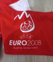 TÜRKİYE EUR0 2008 AVRUPA ŞAMPİYONASI A MİLLİ TAKIM HAVLU ATKI ORJİNAL SPOR FUTBOL KOLEKSİYON  NOSTALJİ