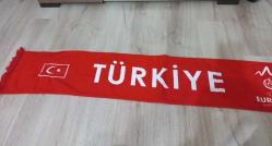 TÜRKİYE EUR0 2008 AVRUPA ŞAMPİYONASI A MİLLİ TAKIM HAVLU ATKI ORJİNAL SPOR FUTBOL KOLEKSİYON  NOSTALJİ