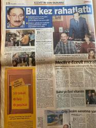 MİLLİYET GAZETESİ DOĞUM GÜNÜ HEDİYESİ - 13 NİSAN 2000  - TAM TAKIM 36 SAYFADIR -Devlet Bahçeli-Bülent Ecevit-Rahşan Ecevit-Taha Akyol-Güneri Cıvaoğlu-Hikmet Bila-Fatih Terim-Gheorghe Hagi-Erhan Telli-Ercan Güven-Attila Gökçe-Zafer Arapkirli-Zarife Yıldırım-Murat Ağca-Günseli Önal-Ümran Avcı-Taha Akyol-Aslı Oktener-Neslihan Güyar Cep’ten rekor çıktı-Asker de olur-Mutfak çetesi-Türkerler alınmalı-Korkuyorum-Leeds’ten tehdit-Minderin ana kuzusu-G.Saray podyumda da şampiyon-Dişi timsahlar-Bu kez rahatlattı-İşsizim fanatiğim bunalımdayım-Bahçeli’nin penceresinden