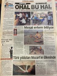 MİLLİYET GAZETESİ DOĞUM GÜNÜ HEDİYESİ - 2 TEMMUZ 2000  - TAM TAKIM 34 SAYFADIR -İnan Kıraç-Güneri Cıvaoğlu-Doğan Heper-Yalçın Doğan-Ergun Tata-Kartal Yiğit-Selim Soydan-Cengiz Mataracı-Vedat Günay-Mehmet Çiftçi-Oramiral Erdil-Özgür Cebe-Gökçer Tahincioğlu-Aziz Nesin-Ceyler Erşen-Boğulduk-Murat Gündüz-Fabien Barthez-Atilla Gökçe-Emre Belözoğlu-San Kırımlı-Nedved Ne Var Can-Binlerce ortağı kaçırdılar-Dünya Bankası bile bezdi-Vatandaş kaybetti Uzunlar kazandı-Avrupa’nın taç töreni-Yeni sezon yeni umut-Yeni sezona kurban keserek girdiler-Sahada konuşurum-Kartal fark attı-Jardel’i kaptırdık-Nouma imza attı-F.Bahçe hataydı-Türk kasırgası-Biz çok hain gördük-Karanfiller yanan canlara-32 çocuklu Hizbullahçı-7 yıl yargılama 33 idam-Melih Aşık-Dr. Bekir Ceylan-Yalçın Doğan-Nihat Altuntaş-Nuz Kuşdemir-Fikret Bila-Ahmet Tulgar-Ali Haydar Yurtsever-Nuri Ergin-Ekurt Yergüder-Muzaffer Yalçın-İsmail Polat-Vali Ayhan Çakır-Cennet Nar-Sezai Tüfekçi-Sezgin Ergin-Usta ve Çırak-Sevgi emektir-Temmuz hüzünle