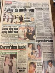 MİLLİYET GAZETESİ DOĞUM GÜNÜ HEDİYESİ - 20 AĞUSTOS 1988  - TAM TAKIM 20 SAYFADIR -Cem Türkyü-Cemal Karamenderes-Hüseyin Kaya-Özcan Ercan-Altan Öymen-Anne Evren-Senay Gürsel-Aydın Doğan-Orhan Aldıng-Atilla Gökçe-Bülent Peksan-Yusuf Tunaoğlu-Necati Karakaya-Reşit Köstem-Tayfun Türe-Murat Başkaya-Namik Sevik-Hasan Pulur-Murat Erbey-Kristin Yiğit-Orhan Tokatlı-Şenol Güneş-Teoman Ertan-Haldun Domaç-Taner Değeroğlu-Behliye Aksoy-Birsel Ünlü-İbo-Temel Özal-İnönü-Evren-Aydın Mutlu son-Hedef Şemdinli-Yerli Kartallar: 2-1-İki İngiliz’e kırık not-Müjdat kaptanlığı istemedi-Şenol’dan ağır suçlama-Uçtu uçtu Keyfim uçtu-Hakemlere kalite kontrol-Rüşvet skandalında ikinci soruşturma-TV’de spiker sıkıntısı-Yıldızlar geçidi-Evdeki Fırtına-Aydın’da mutlu son-Temel Özal’dan açılış İnönü’den-Evren’den tepki-Deprem korkusu