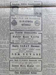 CUMHURİYET GAZETESİ - 17 KASIM 1946 - FİKİRLER NE OLDU YAZAN NADİR NADİ BAŞMAKALE - BİRLEŞMİŞ MİLLETLER SİYASİ KURULUNDA VETO MESELESİ - HAŞMET ORBAY İDAMA REŞİT MERCAN 10 YILA MAHKUM OLDULAR FOTOĞRAF - ANKARA CİNAYETİ HAKKINDA DÜN KARARINI BİLDİREN BOLU AĞIR CEZA MAHKEMESİ HEYETİ FOTOĞRAF - ON SENELİK MİLLİ SAĞLIK PLANI - ZEYTİNYAĞI SATIŞLARI - İSVEÇ'E YİRMİ OTOBÜS DAHA SİPARİŞ EDİLDİ - YUNANİSTAN'DA SAVAŞ DEVAM EDİYOR - YENİ EMNİYET UMUM MÜDÜRÜ HALUK PEPE İSTANBUL'DA FOTOĞRAF - HAFTANIN ŞAKALARI YAZAN BURHAN FELEK - ESKİ MECLİSİ MEBUSAN REİSİ HALİL MENTEŞE'NİN HATIRALARI YAZI DİZİSİ - YAVUZ SULTAN SELİM AĞLIYOR YAZAN FERİDUN FAZIL TÜLBENTÇİ YAZI DİZİSİ - ENDONEZYA HOLLANDA ANTLAŞMASI - GANDİ HASTALANDI - FAŞİSTLİK VE DEMOKRATLIK YAZAN ÖMER RIZA DOĞRUL - REİCHSTAG'I KİMİN YAKTIĞINI HİNDERBURG BİLİYORMUŞ - SARATOGA GÜZELİ BUGÜN LALE VE AR SİNEMALARINDA - FENERBAHÇE SÜLEYMANİYE MAÇI BEŞİKTAŞ GALATASARAY MAÇINDAN DAHA ÇOK DİKKAT ALAKA ÇEKİYOR - MÜZEYYEN SENAR IŞIL İSMAİL DÜMBÜLLÜ