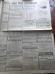 CUMHURİYET GAZETESİ - 17 KASIM 1946 - FİKİRLER NE OLDU YAZAN NADİR NADİ BAŞMAKALE - BİRLEŞMİŞ MİLLETLER SİYASİ KURULUNDA VETO MESELESİ - HAŞMET ORBAY İDAMA REŞİT MERCAN 10 YILA MAHKUM OLDULAR FOTOĞRAF - ANKARA CİNAYETİ HAKKINDA DÜN KARARINI BİLDİREN BOLU AĞIR CEZA MAHKEMESİ HEYETİ FOTOĞRAF - ON SENELİK MİLLİ SAĞLIK PLANI - ZEYTİNYAĞI SATIŞLARI - İSVEÇ'E YİRMİ OTOBÜS DAHA SİPARİŞ EDİLDİ - YUNANİSTAN'DA SAVAŞ DEVAM EDİYOR - YENİ EMNİYET UMUM MÜDÜRÜ HALUK PEPE İSTANBUL'DA FOTOĞRAF - HAFTANIN ŞAKALARI YAZAN BURHAN FELEK - ESKİ MECLİSİ MEBUSAN REİSİ HALİL MENTEŞE'NİN HATIRALARI YAZI DİZİSİ - YAVUZ SULTAN SELİM AĞLIYOR YAZAN FERİDUN FAZIL TÜLBENTÇİ YAZI DİZİSİ - ENDONEZYA HOLLANDA ANTLAŞMASI - GANDİ HASTALANDI - FAŞİSTLİK VE DEMOKRATLIK YAZAN ÖMER RIZA DOĞRUL - REİCHSTAG'I KİMİN YAKTIĞINI HİNDERBURG BİLİYORMUŞ - SARATOGA GÜZELİ BUGÜN LALE VE AR SİNEMALARINDA - FENERBAHÇE SÜLEYMANİYE MAÇI BEŞİKTAŞ GALATASARAY MAÇINDAN DAHA ÇOK DİKKAT ALAKA ÇEKİYOR - MÜZEYYEN SENAR IŞIL İSMAİL DÜMBÜLLÜ
