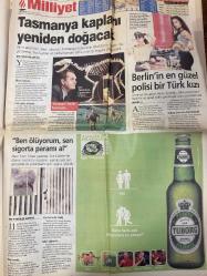 MİLLİYET GAZETESİ DOĞUM GÜNÜ HEDİYESİ - 29 MAYIS 2002 - TAM TAKIM 34 SAYFADIR -Ahmet Necdet Sezer-Bülent Ecevit-Devlet Bahçeli-Hasan Cemal-Güneri Cıvaoğlu-Tuncay Özkan-Feridun Çelik-Sad Orpatat-Hüseyin Kıvrıkoğlu-Kürşat Yılmaz-DHKP-C Özpolat-Serhat Oğuz-Mustafa Oğuz-Aynur Şenoğlu-Rudolf Hoess-Nouma-Cordoba-Sergen Yalçın-Alpay Özalan-Atilla Gökçe-Cüneyt Kırkaya-Necmi Kepetihan-Halil Özer-Hüseyin Tekelioğlu-Yurtiş Tümer-Galip Demir-Ayla Tayhan-Başak Gürsoy-Meral Cihan-Kadife Şahin-Mustafa Özyürek-Ebru Sungur-Botan Berker-Kemal Kıvanç-Cavit Çağlar-Michael Crichton-Aynur Şenoğlu-Tasmaniya Kaplanı DNA’sı-‘O cesur adım’ askerden geldi-İstesem de gidemem-Yüce Yargı affetmedi-Bahçeli yine yerinde saydı-Bahçeli o cesur adımı atar mı-Önümüz kesilirse Tayyip öne çıkar-Yüce Mahkeme affetmedi-Alın size boru hattı-Tasmaniya kaplanı yeniden doğacak-Berlin’in en güzel polisi bir Türk kızı-Ben ölüyorum sen sigorta paramı al-Futbolda vergi reformu-Nouma’ya pençe-Cordoba tamam-Sergen uçuyor